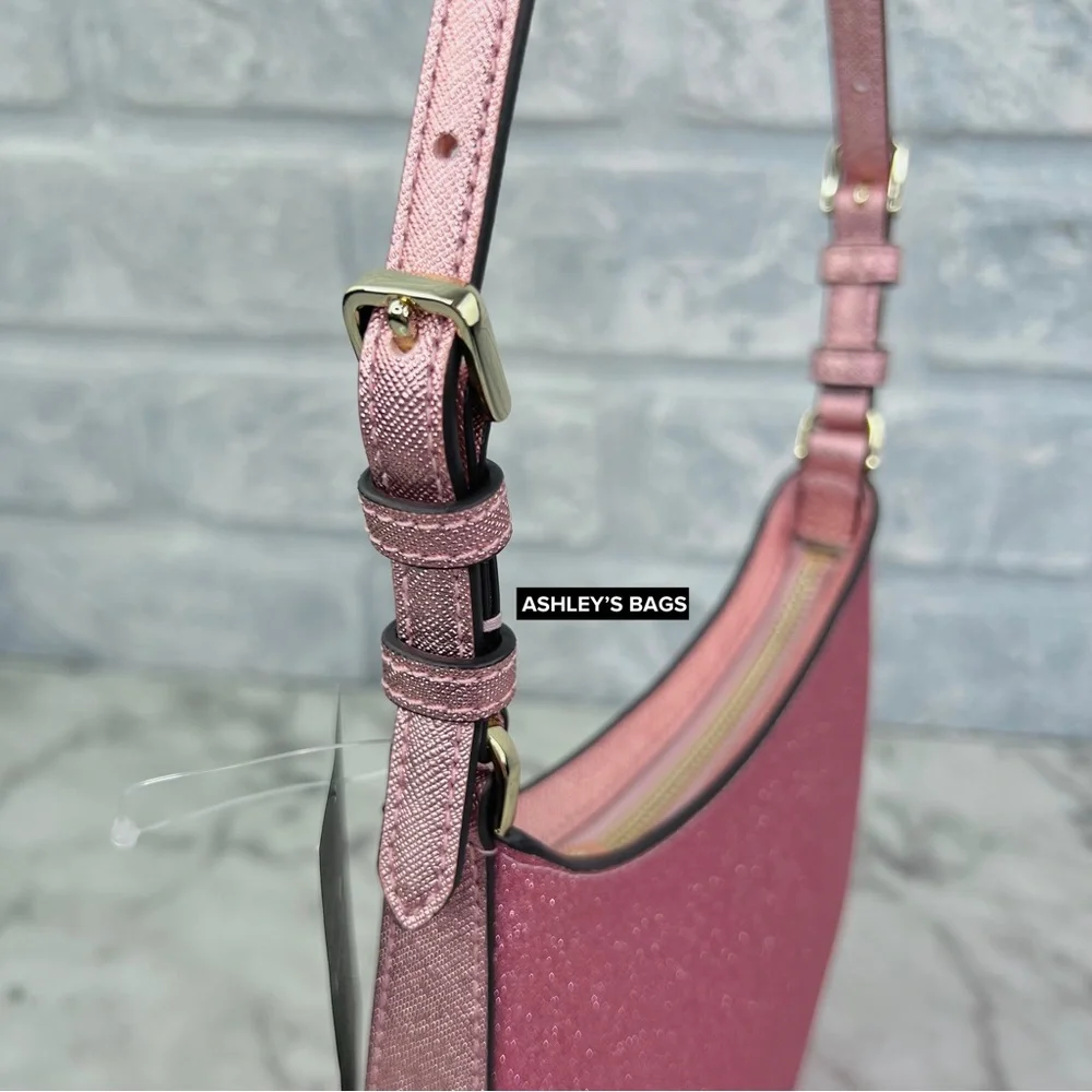 Kate Spade Glimmer Glitter Shoulder Bag In Mitten Pink - Picture 6 of 11